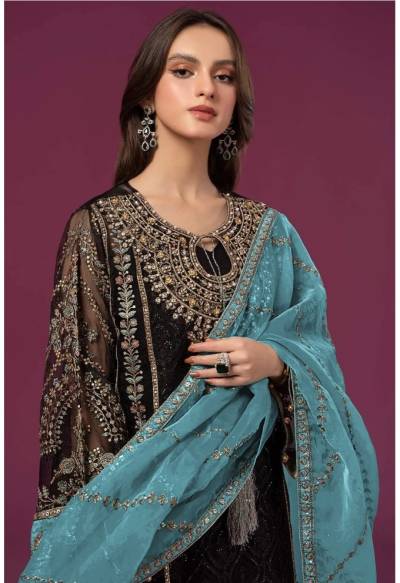 PAKISTANI 1111 BY OS DESIGNER GEORGETTE SALWAR SUIT WHOLESALER IN SURAT